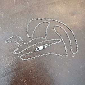 NWOT 18k White Gold Fine Chain